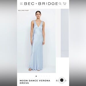 Bec + Bridge Verona Dress in Moon Dance. Size 8